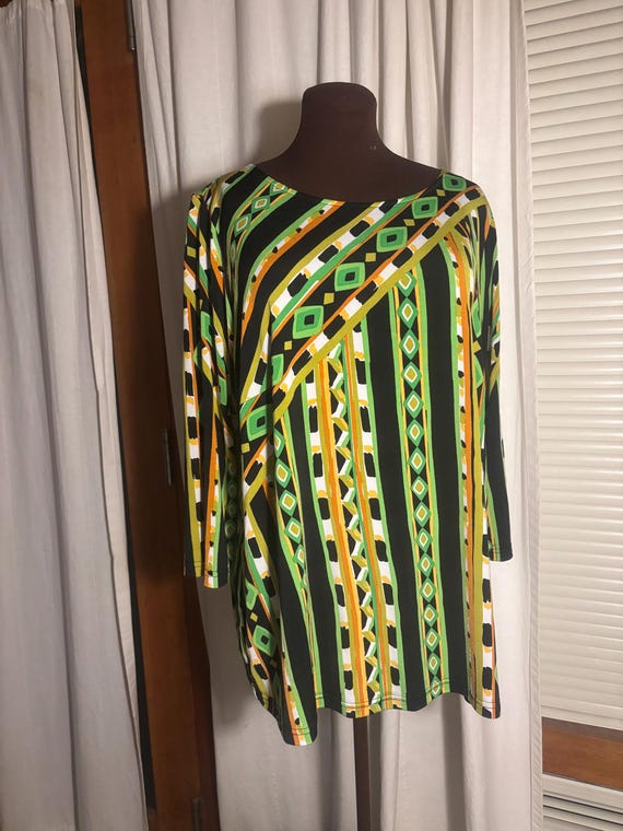 Bob Mackie Wearable Art Tunic-1X - image 1