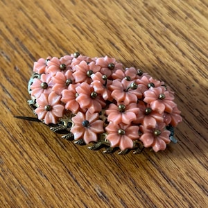 Miriam Haskell Celluloid Flower Brooch