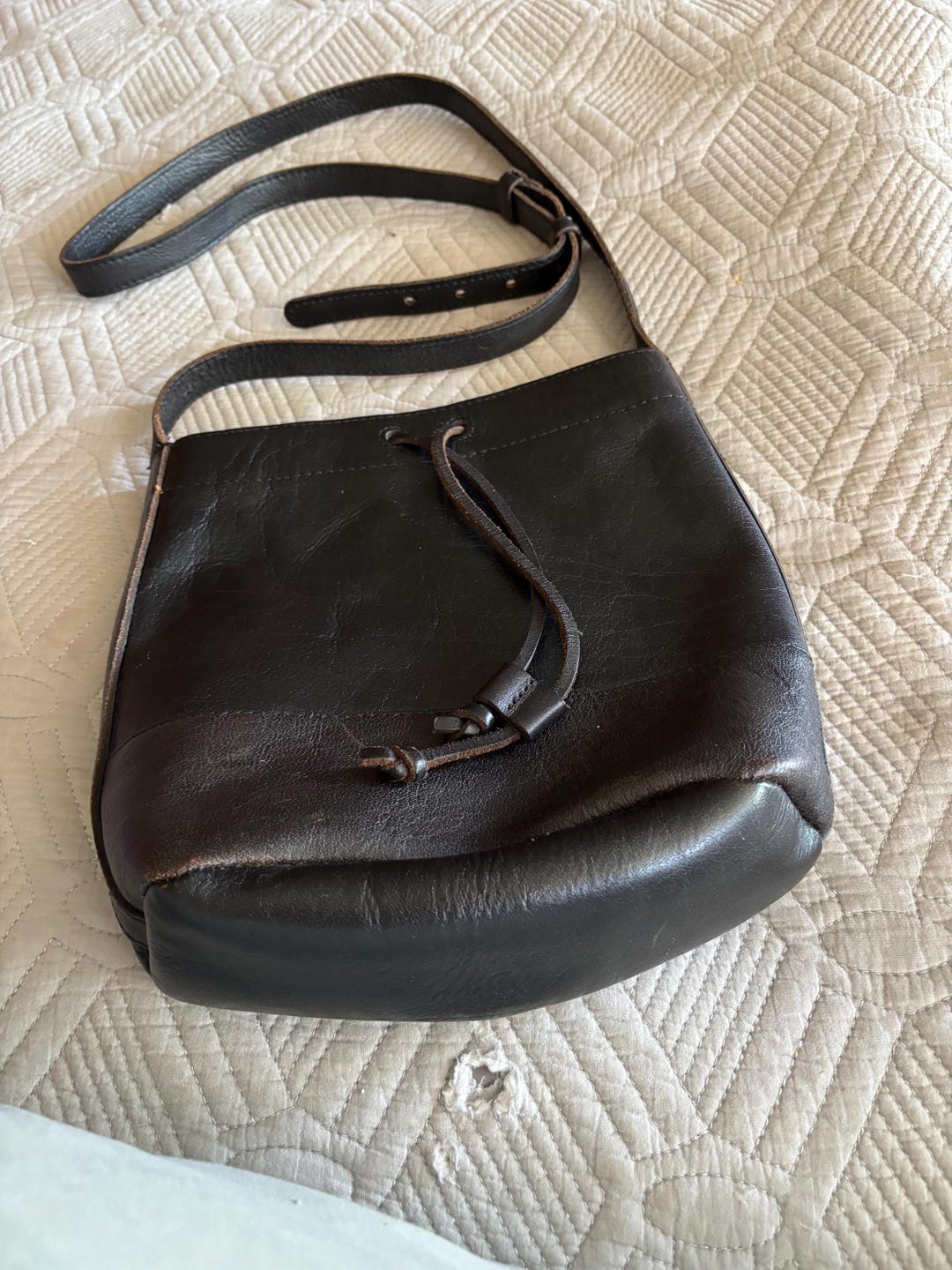 Handmade 1960s-70s Leather Hippy Bag - Etsy