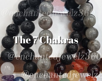 8ct Wholesale USA-made Chakra Bracelets