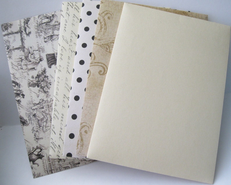variety patterns envelopes traditional pattern 20 A6 andor A7 envelopes black taupe ivory assorted patterns Handmade envelopes A6 or A7