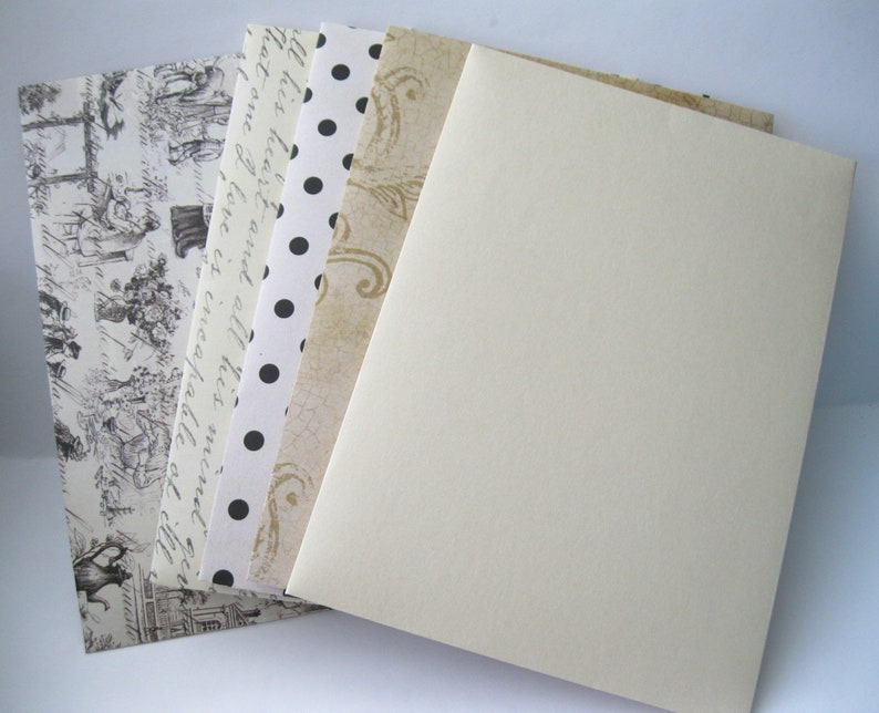 variety patterns envelopes traditional pattern 20 A6 andor A7 envelopes black taupe ivory assorted patterns Handmade envelopes A6 or A7