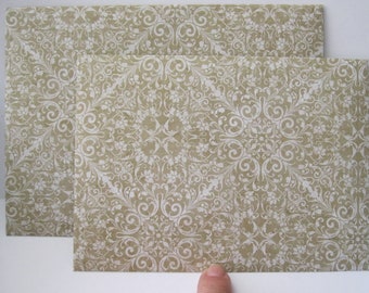 variety patterns envelopes traditional pattern 20 A6 andor A7 envelopes black taupe ivory assorted patterns Handmade envelopes A6 or A7