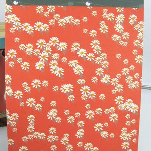 Cinco sobres de 9x12 rojo y verde flores y pájaros tontos documento personalizado sobre corbata presentación evento de diploma de artículos de papel hechos a mano