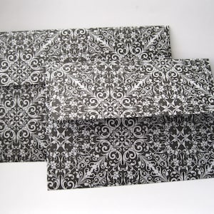 variety patterns envelopes traditional pattern 20 A6 andor A7 envelopes black taupe ivory assorted patterns Handmade envelopes A6 or A7