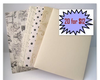 variety patterns envelopes traditional pattern 20 A6 andor A7 envelopes black taupe ivory assorted patterns Handmade envelopes A6 or A7