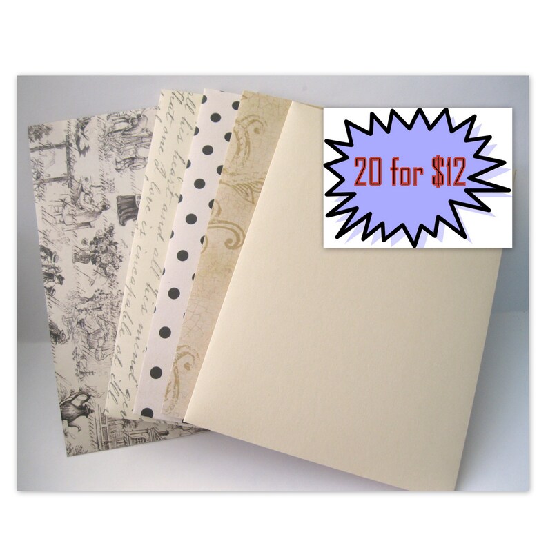 variety patterns envelopes traditional pattern 20 A6 andor A7 envelopes black taupe ivory assorted patterns Handmade envelopes A6 or A7