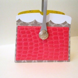 6 mini-portemonnee geschenkdozen - cadeaukaart sieraden geschenkdozen gunsten bruidsmeisjes geschenkset van 6 aangepaste ontwerpen - roze alligator en grijze mini portemonnee