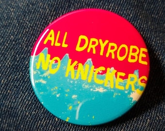 All dryrobe no knickers badge wild swimmers pin cold water swimming