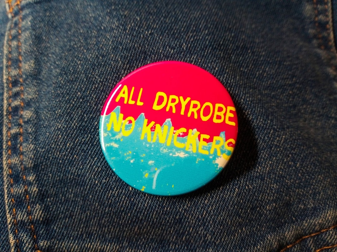 All Dryrobe No Knickers Badge Wild Swimmers Pin Cold Water Swimming