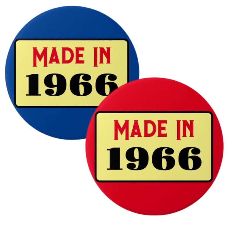 retro style 60th birthday badges
