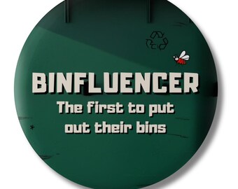 Binfluencer Pin Badge: Neighbourhood Hero Award (45mm)