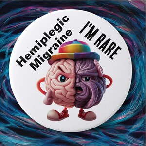 Hemiplegic Migräne Awareness Pin Abzeichen: Neurologische Störung Geschenk