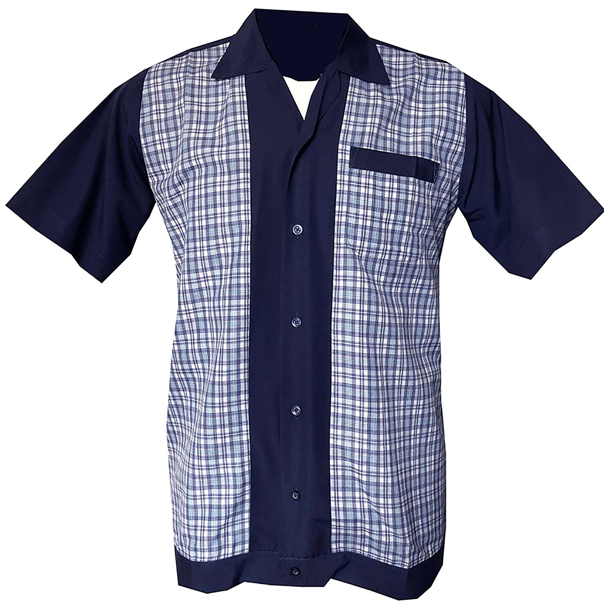 Retro Rockabilly Bowling Mens Shirts Short Sleeve Cotton Clothing L XL 2XL