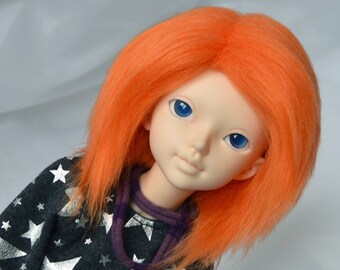 BJD Wig - Faux Fur Tangoed Orange 7-8/8-8.5