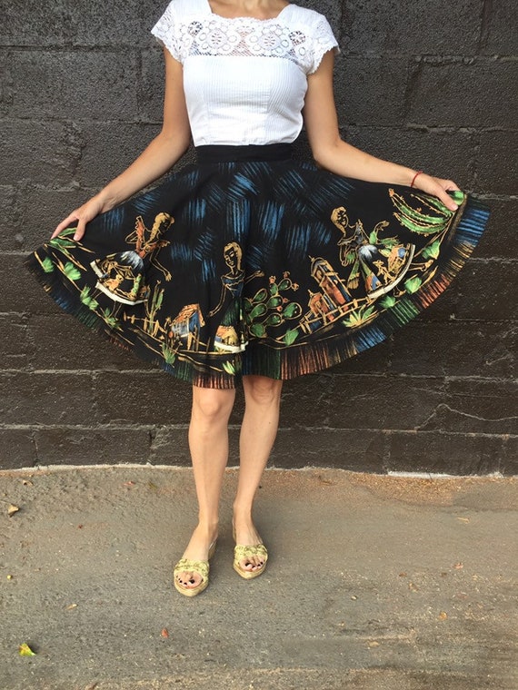 50’s Girls Mexican Circle Skirt with Ladies wearin