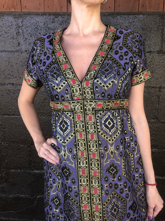 60’s Miss Magnin Brocade Midi Dress