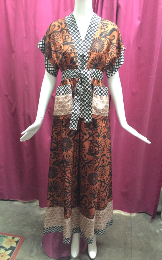 70's Jean Muir Silk Pajama-Style Ensemble