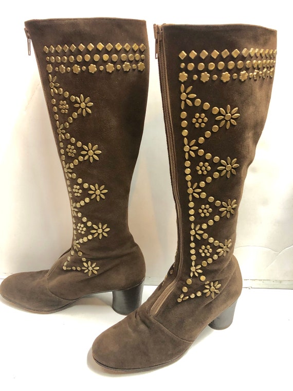 Suede studded Jerry Edouard vintage penny lane vin