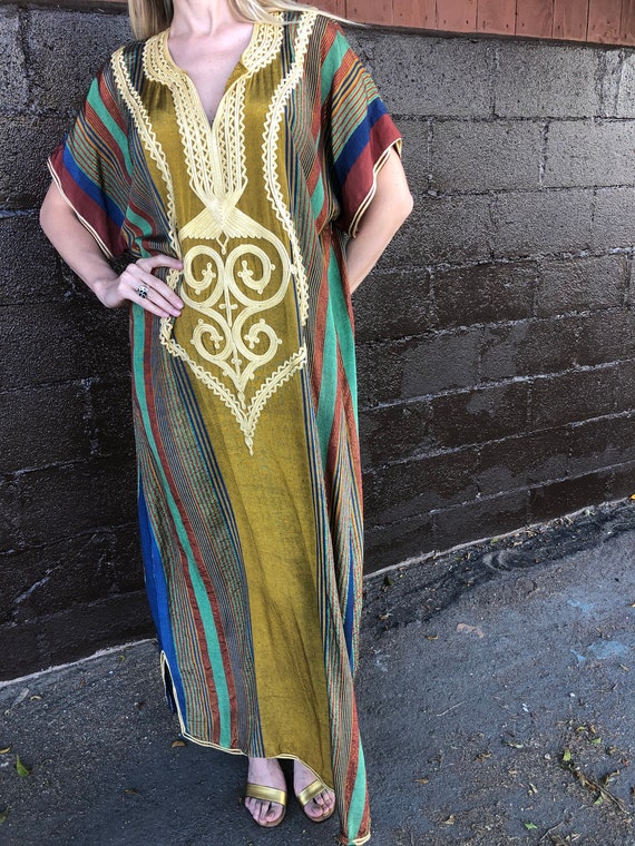 Fabulous kaftan Moroccan soutache with lurex