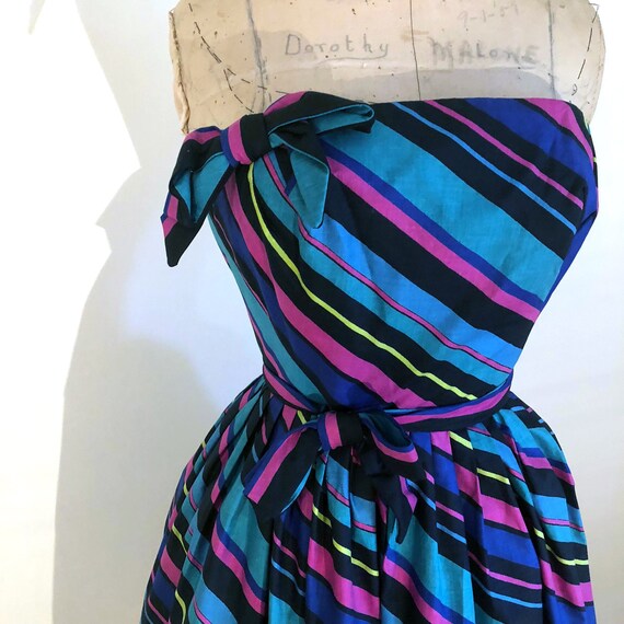 Absolutely Amazing Rappi striped cotton 1950s stra