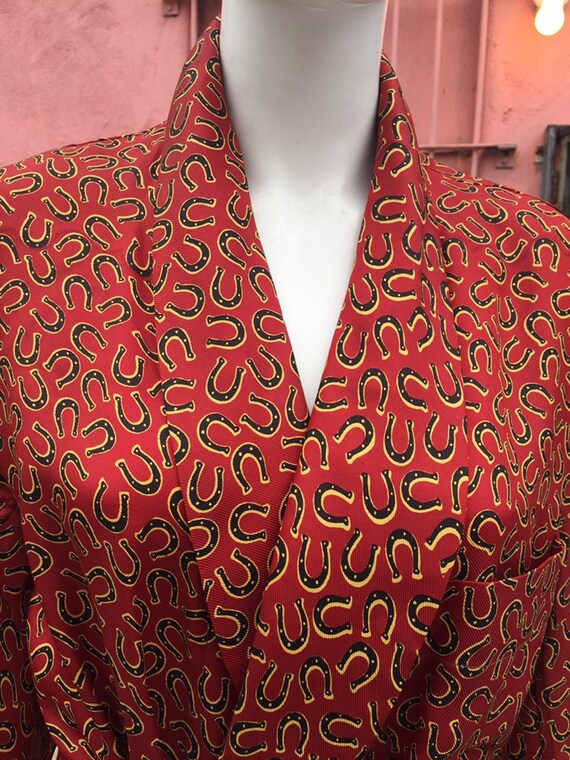 40’s Men’s Horseshoe Print Robe