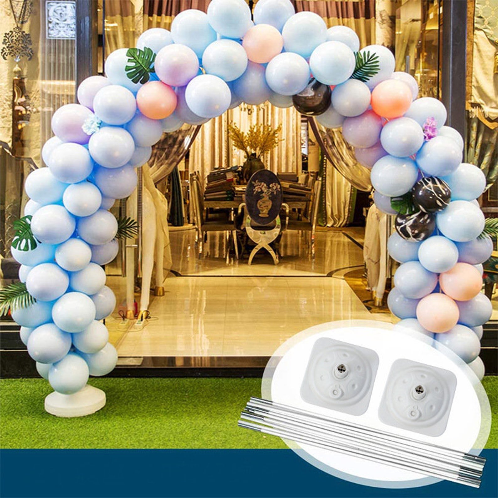 196in x 141in Aluminum Made Arch Balloon Arch Holder Etsy