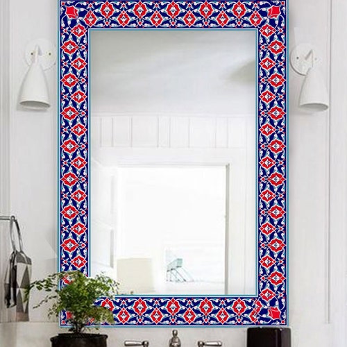 Bathroom Mirror Border Decals Everything Bathroom