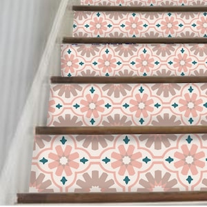 Venice Peel and Stick Stair Riser Vinyl Strip Self Adhesive Waterproof Easy to Trim  Removable DIY Decor-Extra long 49" length