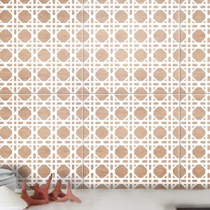 Playa Blanca Tile Wall Stair Floor Self Adhesive Vinyl Stickers,Kitchen Bathroom Backsplash Carrelage Decal, Peel & Stick Home Decor