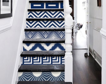 Pushkar StairRiser Peel Stick Vinyl Decal Self Adhesive Waterproof Easy to Trim Removable DIY Home Decor-Extra long 49" length