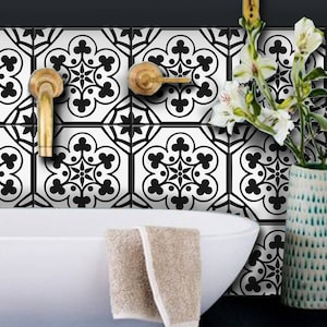 Helsinki Tile Wall Stair Floor Stickersremovable Kitchen Etsy