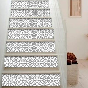 Vancouver Stair Riser Peel Stick Vinyl Decal Self Adhesive Waterproof Easy to Trim Removable DIY Home Decor-Extra long 49&quot; length
