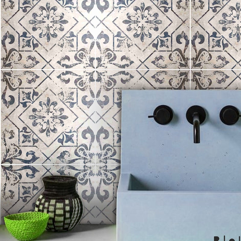 Peel and Stick Floor Tile Bathroom - Etsy