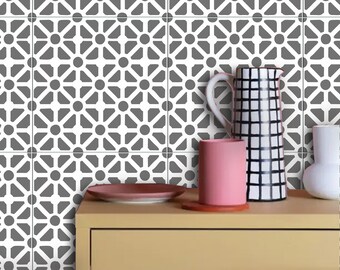 Hamburg Lattice Peel & Stick Tile Stickers Kitchen Bathroom Backsplash Floor Stair Water Resistant Removable Decals, DIY Vinyl Renters Home