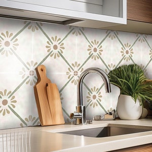 Prague Peel and Stick Vinyl Decal Stickers for Tile/Wall/Stair/Floor Kitchen Bathroom Backsplash Home Decor DIY