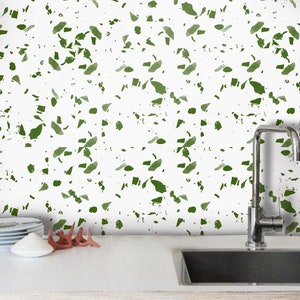 Toronto Terrazzo Peel and Stick Vinyl Tile Stickers | Removable & Waterproof - Ideal for Kitchen Bathroom Backsplash Floor, DIY Wall Designs