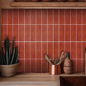 Naklejka na prostokątną płytkę Petra Subway Kitkat do kuchni, łazienki, na podłogę i schody. Naklejki do odklejania i przyklejania.