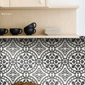 Loures Grey Peel & Stick Tile Stickers for Kitchen Bathroom Backsplash, Floor, Stairs, Removable Designed for Renters Water Resistant