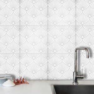 Prato Peel and Stick Tile Decal, Removable Kitchen Bathroom Vinyl Tile Stickers, Stair Riser Decal for Home Decor