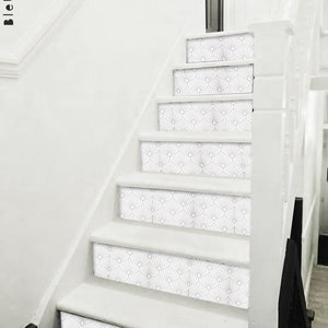 Prato Peel and Stick Stair Riser Vinyl Strip Self Adhesive Waterproof Easy to Trim Removable DIY Decor - Extra Long 49&quot; length