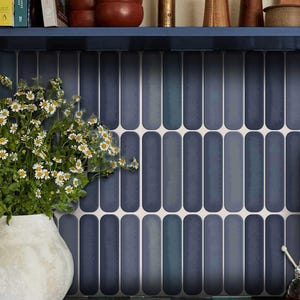 Canterbury Bluebell Peel and Stick Wall Tile Panel for Kitchen Bathroom Backsplash Wall Tile Removable Waterproof Stickers for Renters