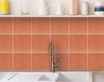 Ginger Peel and stick Tile Decal, Kitchen Bathroom Wall Tile Vinyl decal, Removable Carrelage, Self Adhesive Vinyl Floor stickers