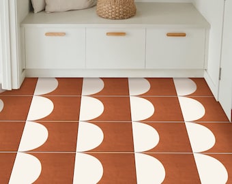 Teramo Peel & Stick Floor Tile Sticker I Removable Anti-Slip Vinyl Decals for Kitchen, Bath, Home | DIY Renter-Friendly | Customizable