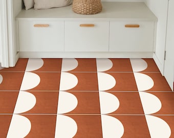 Teramo Peel & Stick Vinyl Floor Tile Sticker Floor Decals Removable Anti-Slip finish option(500 microns)Perfect for Renter