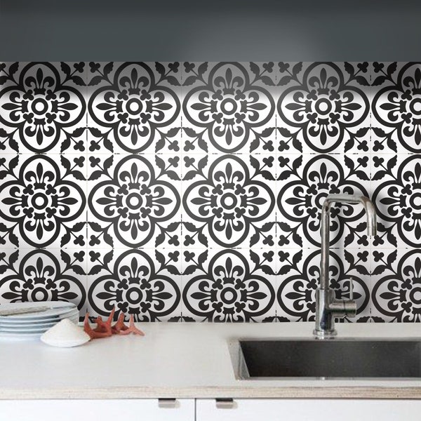 Berkane Peel and Stick Tile Stickers Kitchen Bathroom Backsplash Floor Stair Water Resistant Removable Decals, DIY Vinyl Renters Home Décor