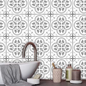 Faro Tile Wall Stair Floor Self Adhesive Vinyl Stickers,Kitchen Bathroom Backsplash Carrelage Decal, Peel & Stick Home Decor
