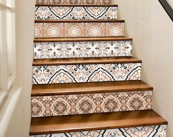 Bern Peel & Stick Stair Riser Decal–Extra Long 49" | Water resistant Vinyl Strip | Self-Adhesive, Removable, DIY Stair | Easy to Trim