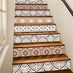 Bern Peel & Stick Stair Riser Decal–Extra Long 49&quot; | Water resistant Vinyl Strip | Self-Adhesive, Removable, DIY Stair | Easy to Trim