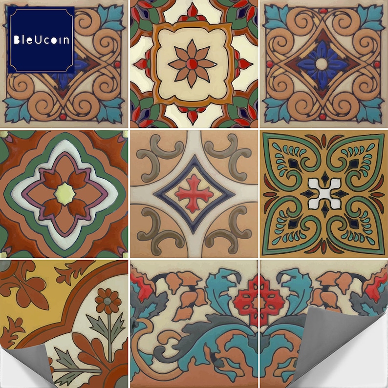 Mexican Terracotta Tile/Wall/Stair Stickers Removable Decal Etsy